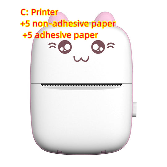 Mini Printer Portable Mini Bluetooth WiFi New Wrong Printer Mobile Phone Photo Title Note Hot Print Pocket Student Error Label Printer - The General Ecommerce Store