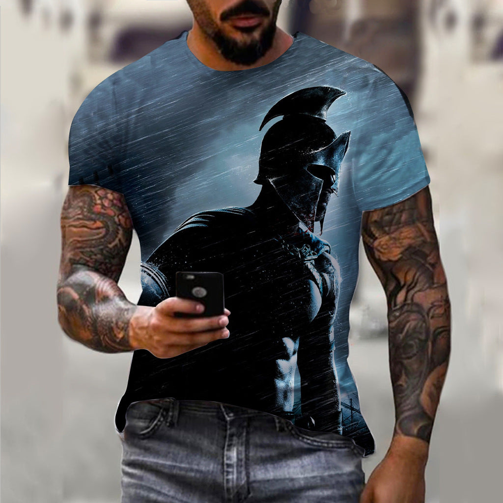 Men's 3D Pattern Vintage T-shirt