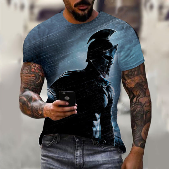 Men's 3D Pattern Vintage T-shirt