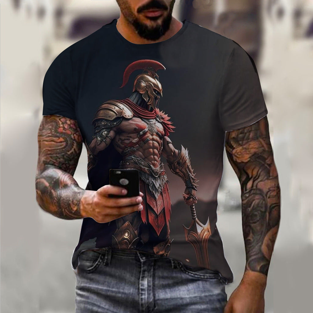 Men's 3D Pattern Vintage T-shirt