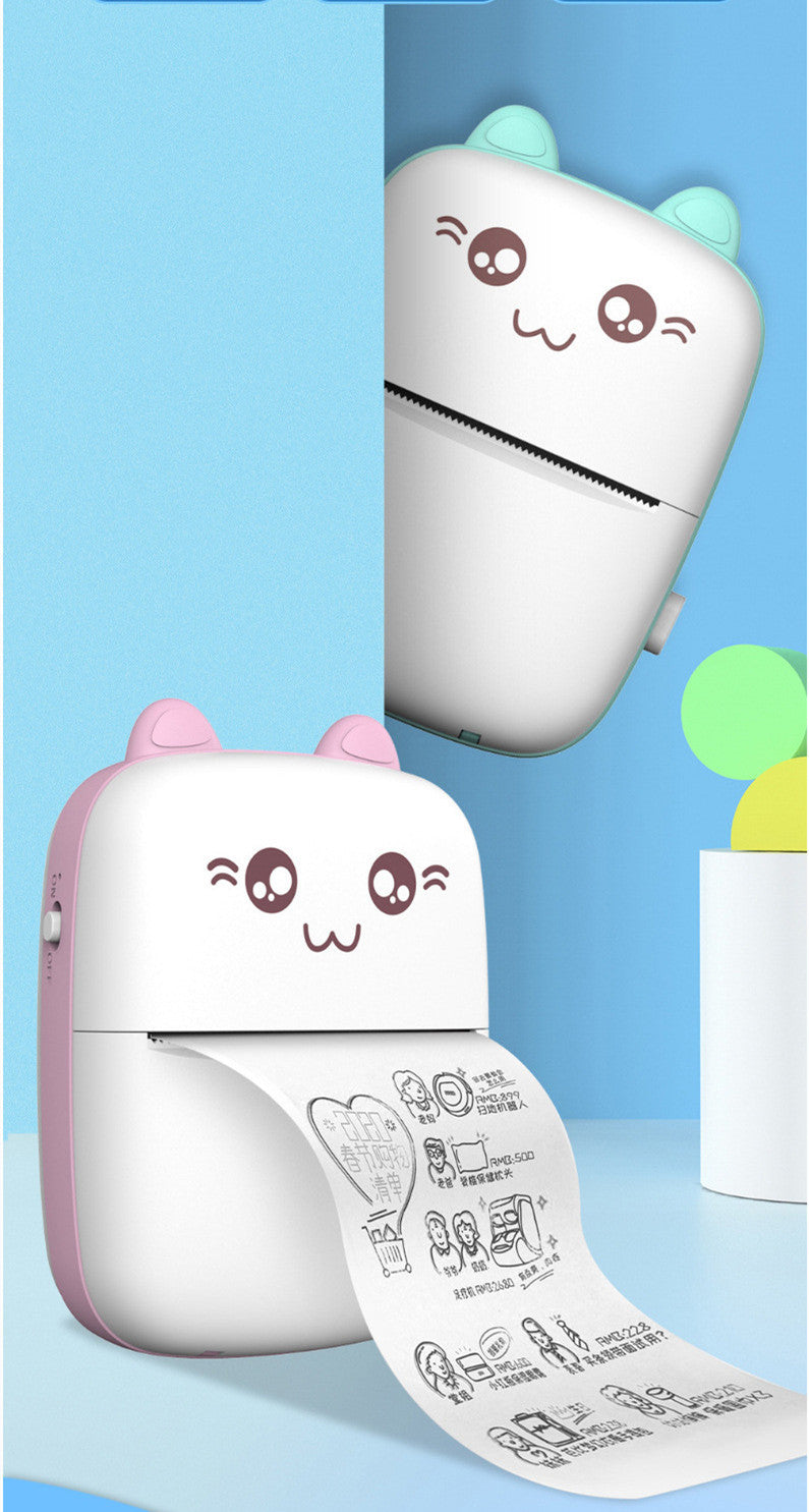 Mini Printer Portable Mini Bluetooth WiFi New Wrong Printer Mobile Phone Photo Title Note Hot Print Pocket Student Error Label Printer - The General Ecommerce Store