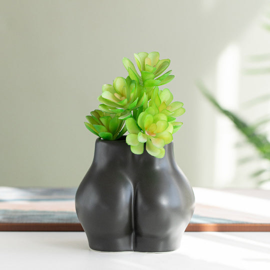 Fashion Simple Character Butt Ceramic Succulent Flower Pot