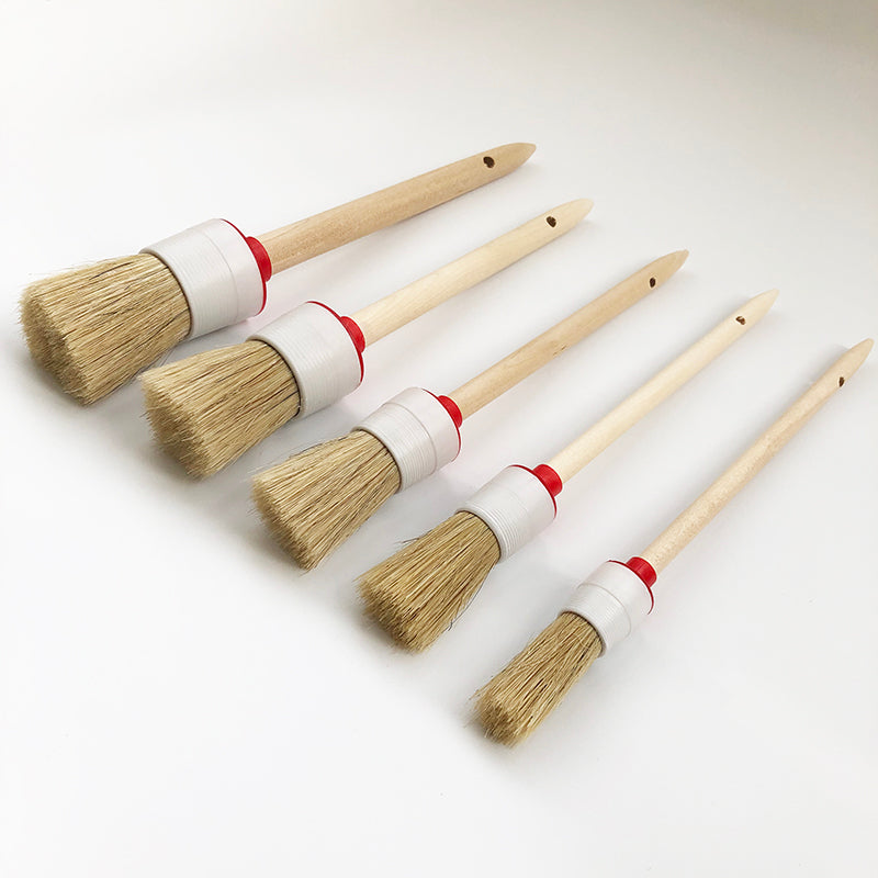 Car beauty detail brush five-piece set