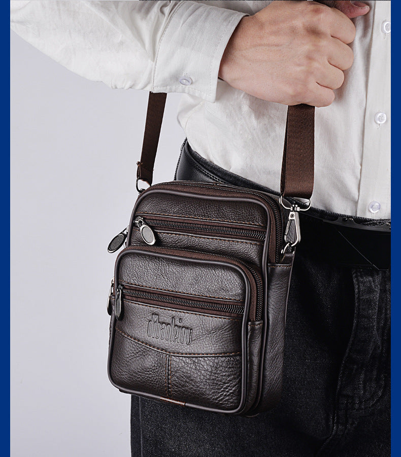 New Men's Waist Bag Multi-functional Shoulder Messenger Bag Can Wear Mobile Phone Belt Pouch