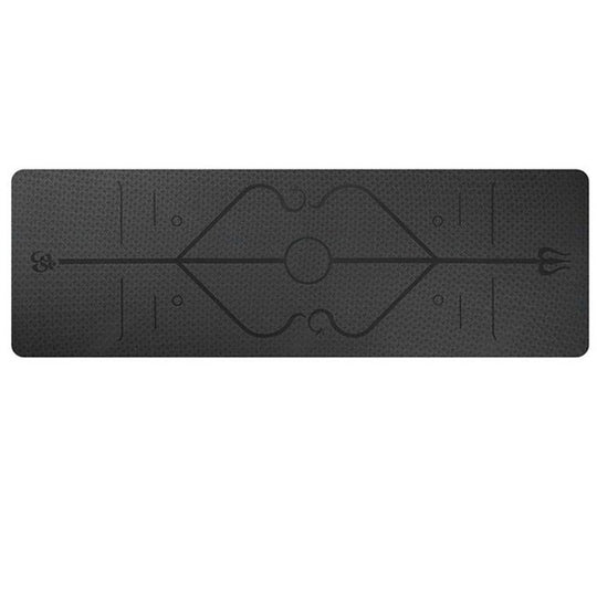 Non Slip TPE Yoga Mat Position Line Beginner - The General Ecommerce Store