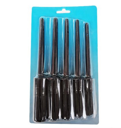 Five-piece slit brush