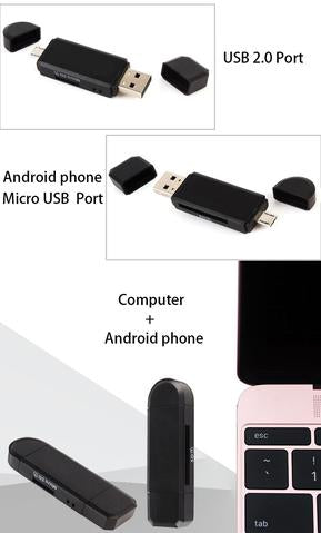 Smart Three-In-One Multi-Function Card Reader - The General Ecommerce Store