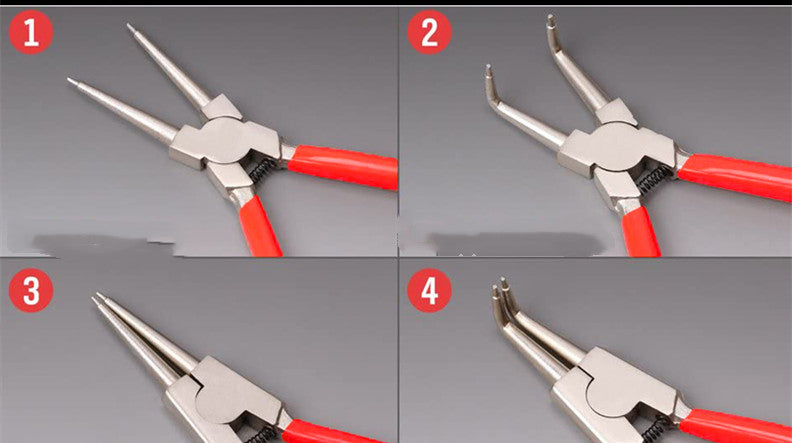 Spring Pliers With Both Internal And External Cards