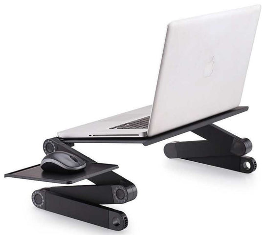 Folding Desk Retractable Adjustable Study Desk In Bed Aluminum Alloy Notebook Computer Bracket Lazy Desk - The General Ecommerce Store