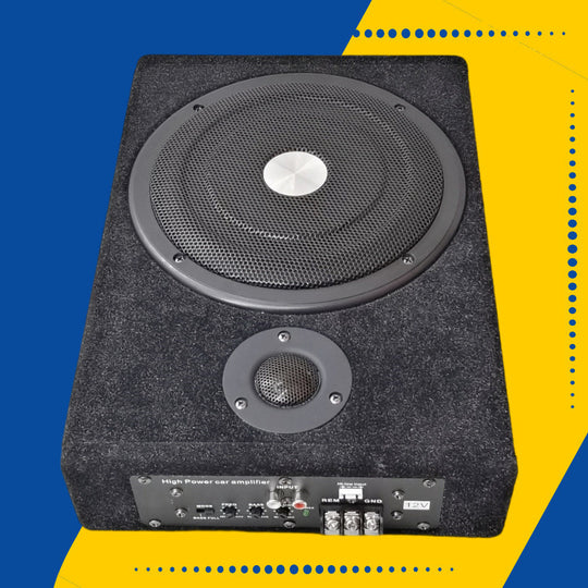 8 Inch Ultra-Thin Square Wooden Box High-Power 12V Car Subwoofer Car Audio Subwoofer