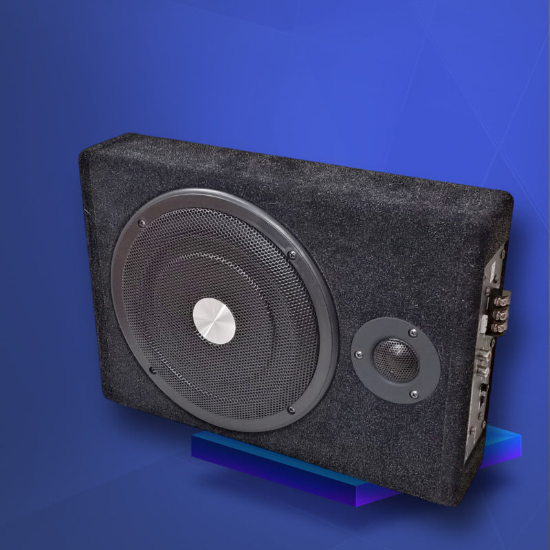 8 Inch Ultra-Thin Square Wooden Box High-Power 12V Car Subwoofer Car Audio Subwoofer