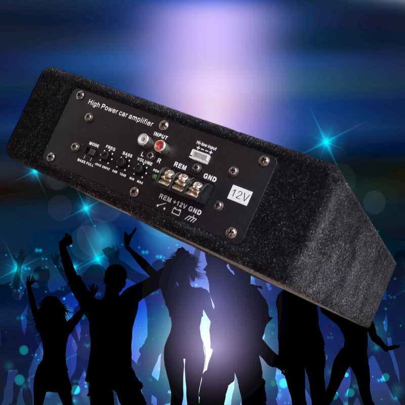 8 Inch Ultra-Thin Square Wooden Box High-Power 12V Car Subwoofer Car Audio Subwoofer
