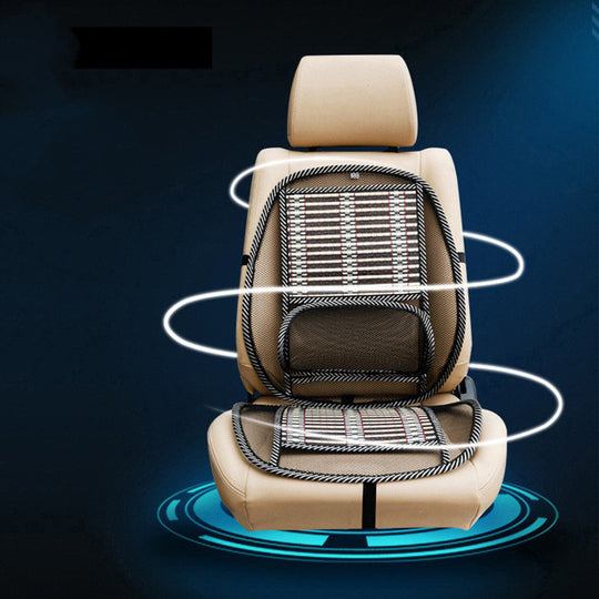 Car Ice Silk Lumbar Cool Cushion Summer Car Massage Cushion Car With General Steel Wire Bamboo Silk Cushion Car Seat