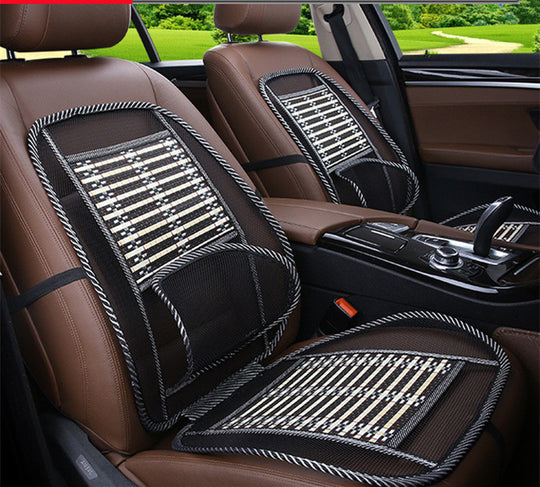 Car Ice Silk Lumbar Cool Cushion Summer Car Massage Cushion Car With General Steel Wire Bamboo Silk Cushion Car Seat