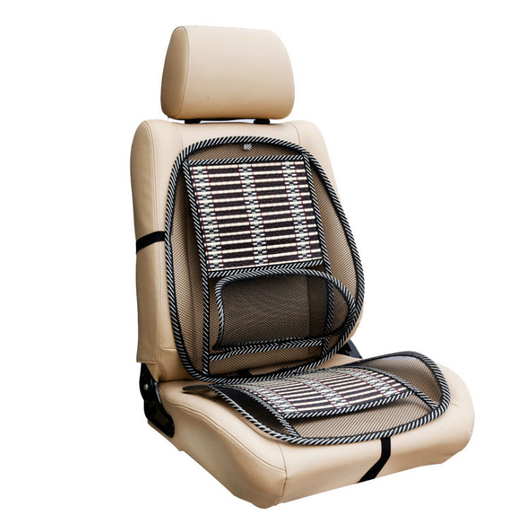 Car Ice Silk Lumbar Cool Cushion Summer Car Massage Cushion Car With General Steel Wire Bamboo Silk Cushion Car Seat