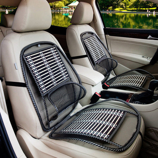 Car Ice Silk Lumbar Cool Cushion Summer Car Massage Cushion Car With General Steel Wire Bamboo Silk Cushion Car Seat
