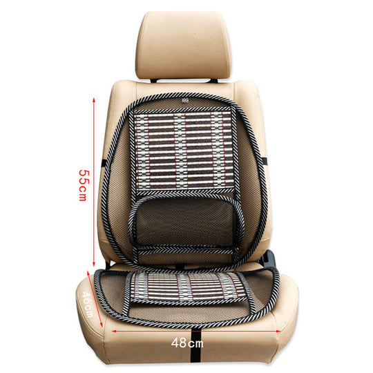 Car Ice Silk Lumbar Cool Cushion Summer Car Massage Cushion Car With General Steel Wire Bamboo Silk Cushion Car Seat