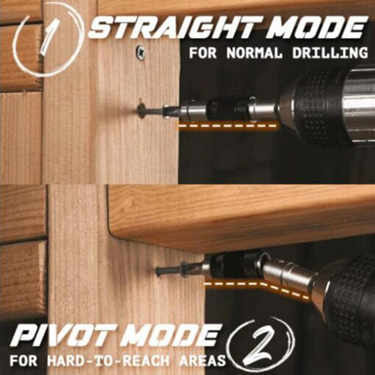 Magnetic Pivot Drill Bit Holder Multi Angle Hexagonal Handle 6.35Mm Quick Release Locking Rod