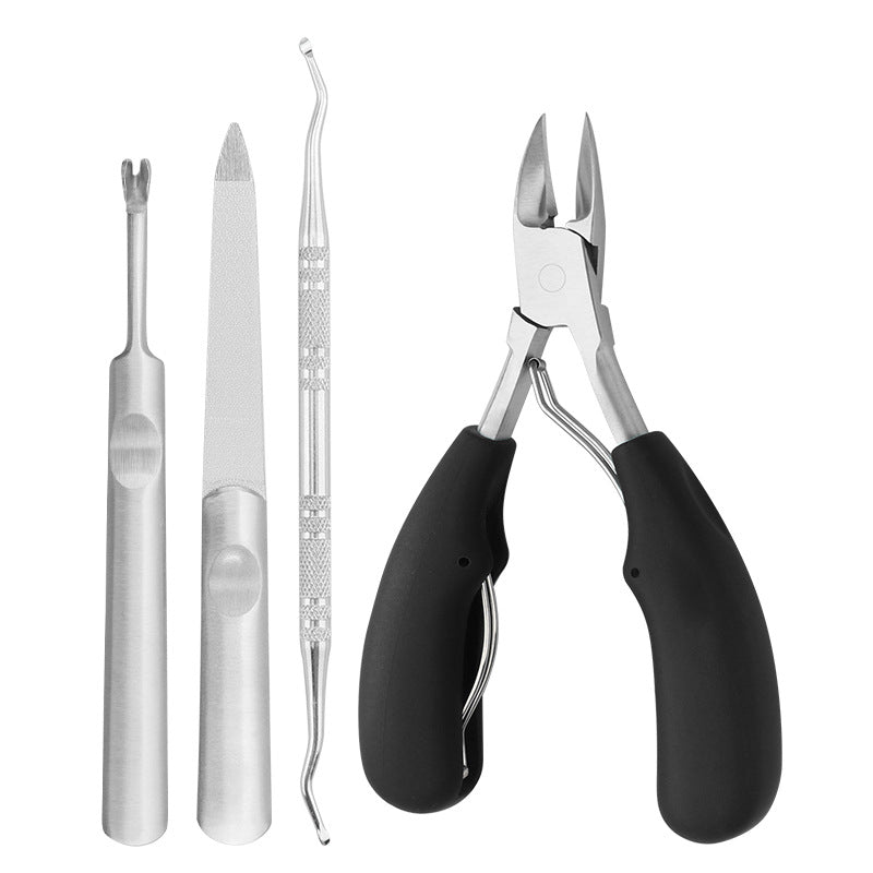 Double spring lancet clamp nail clipper