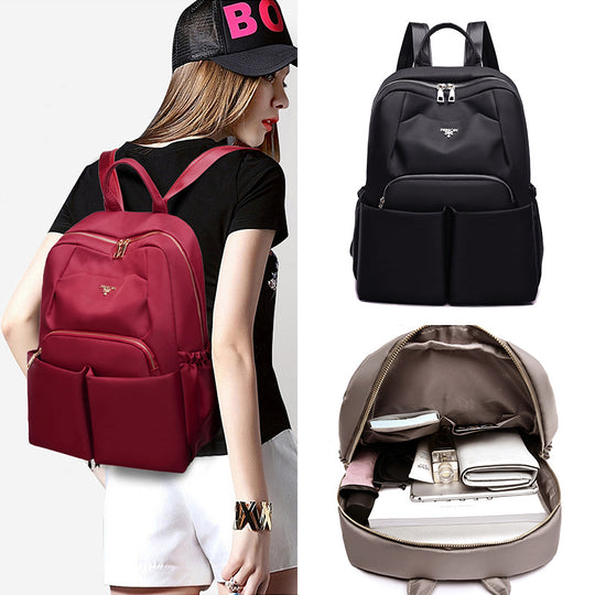 Ladies Backpack Oxford Cloth Waterproof Large Capacity - The General Ecommerce Store