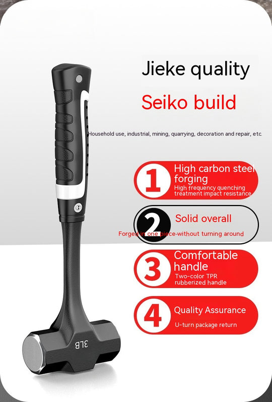 Octagonal Solid Integrated Wall Striking Large Iron Hammer