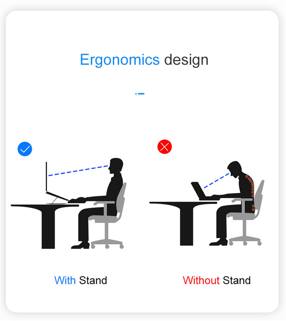 Folding Lifting Desktop Notebook Tablet Computer Stand - The General Ecommerce Store