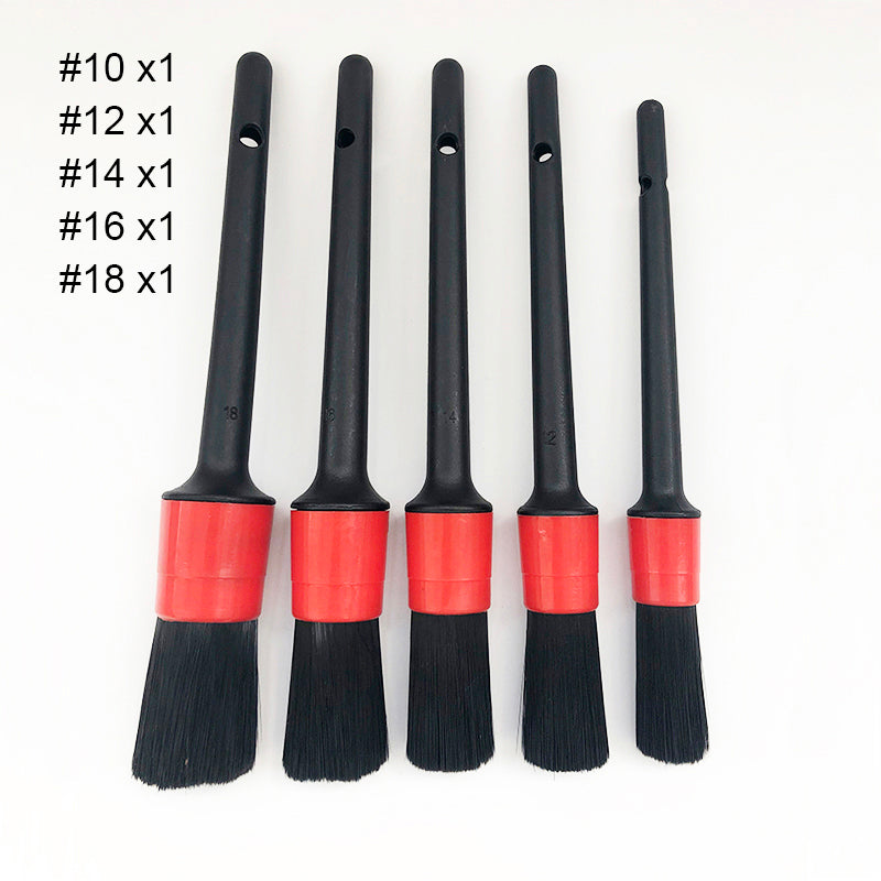 Five-piece slit brush