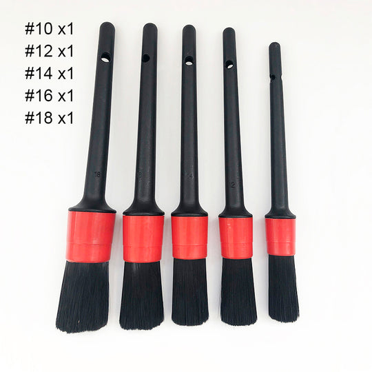Five-piece slit brush