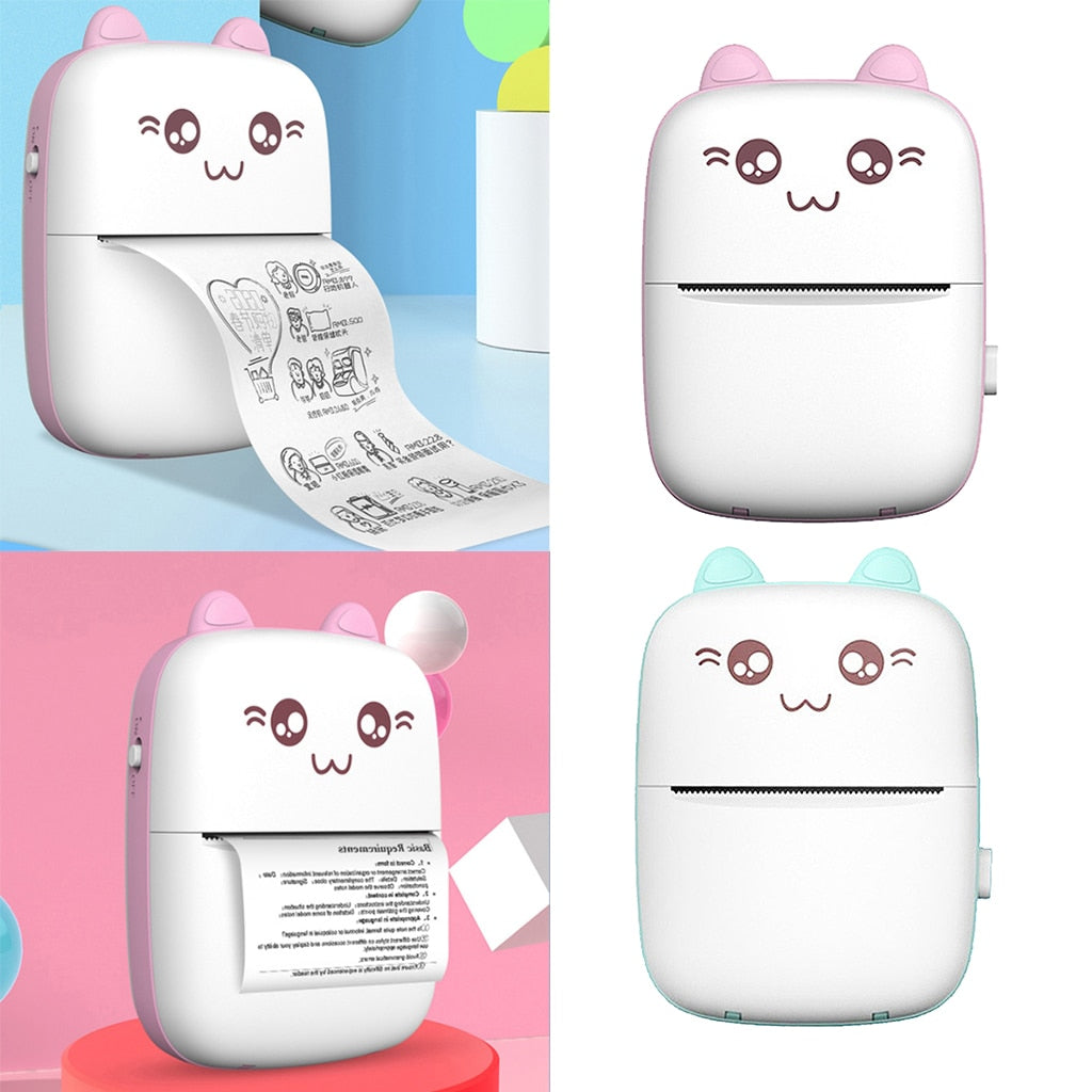Mini Printer Portable Mini Bluetooth WiFi New Wrong Printer Mobile Phone Photo Title Note Hot Print Pocket Student Error Label Printer - The General Ecommerce Store