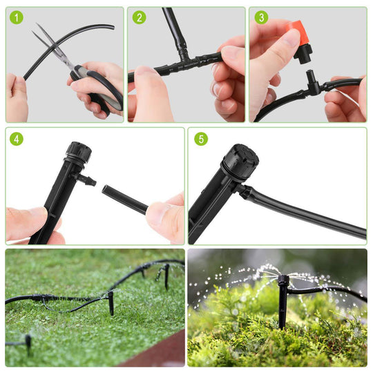 DIY Automatic Flower Drip Irrigation Set