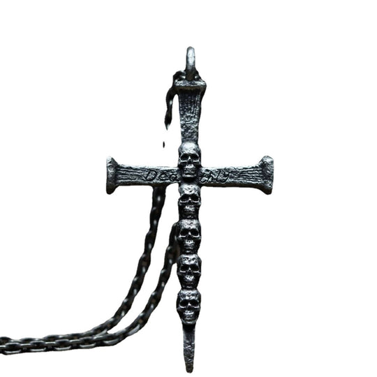 European And American Cross Skull Figure Men's Vintage Punk Style
