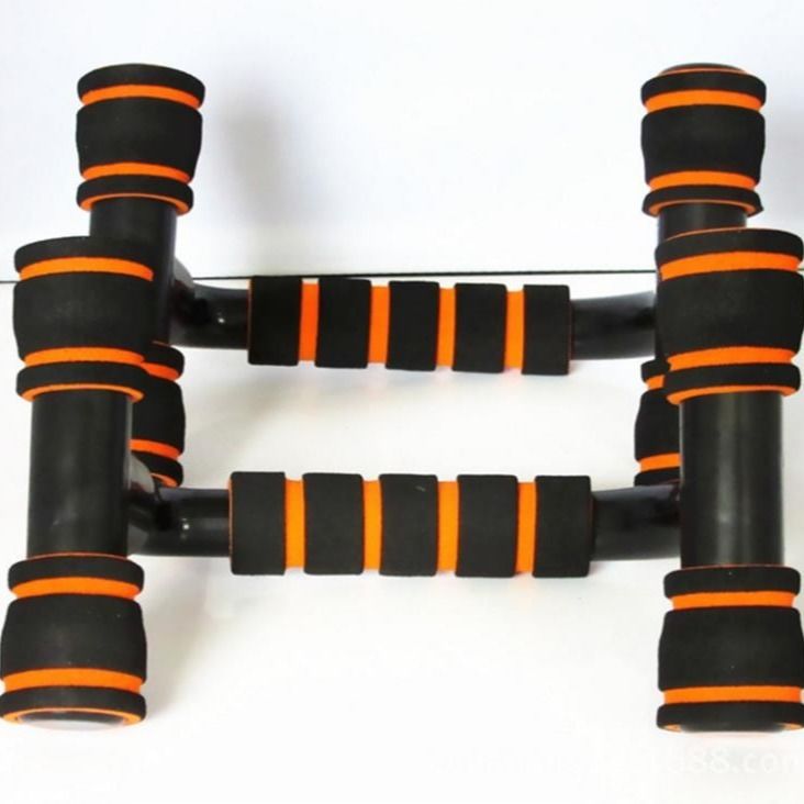 H I-shaped Push-up Stand Sponge Hand Grip ABS Fitness Chest Training Grip Bar Fitness Exercise Trainer - The General Ecommerce Store