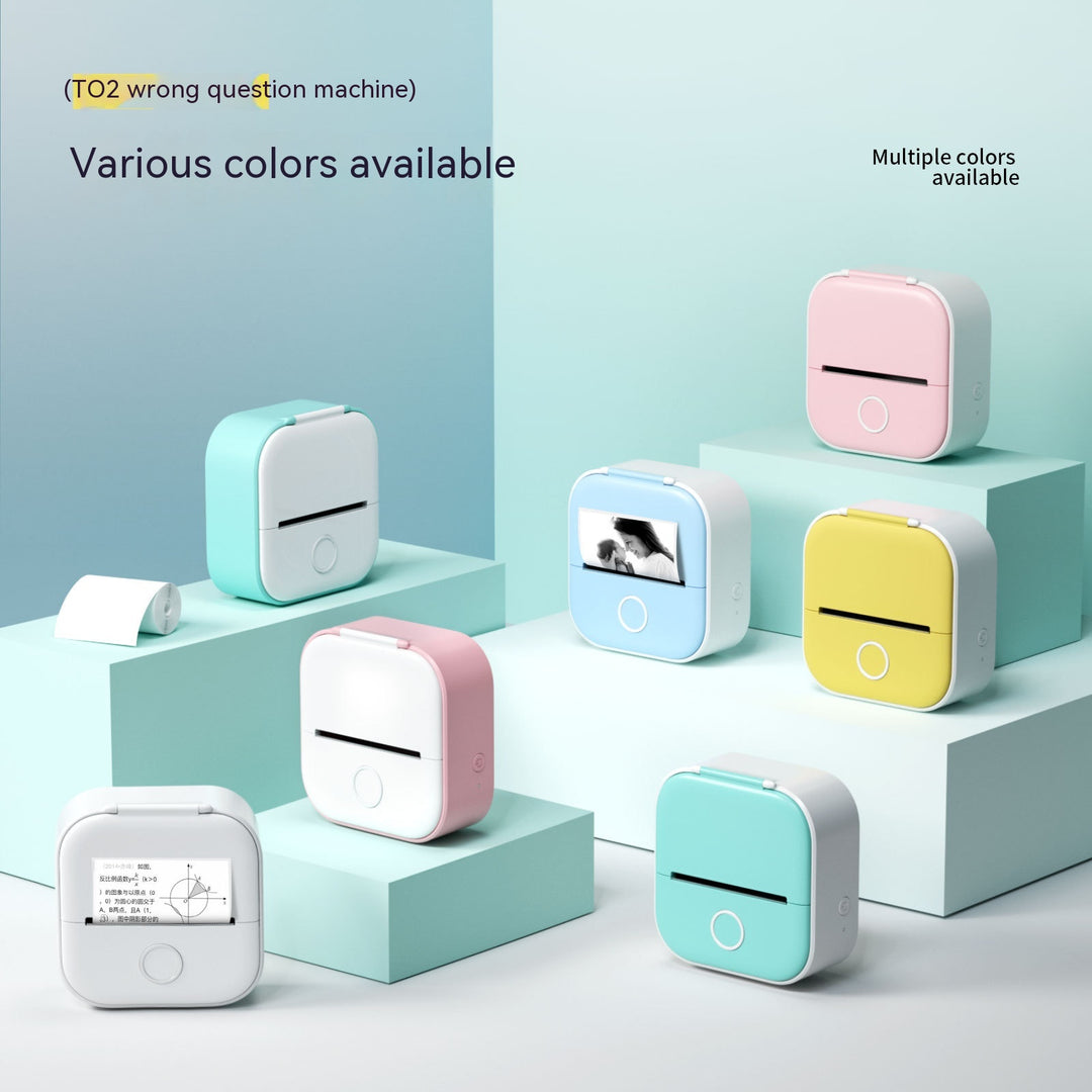 Portable Mini Thermal Label Printer Home Photo Printer Student Wrong Question Printer Bluetooth Mini Label Printer Price Tag - The General Ecommerce Store
