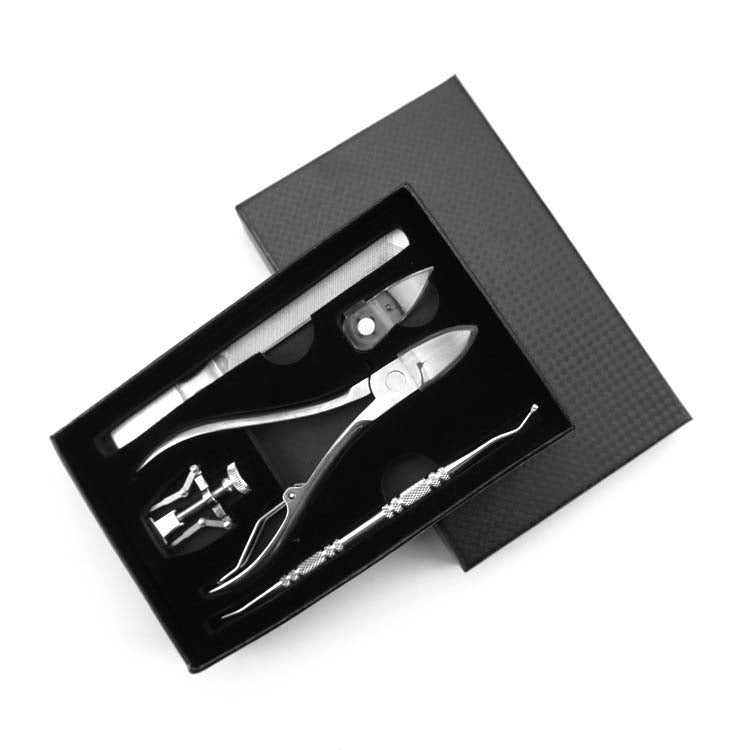 Double spring lancet clamp nail clipper