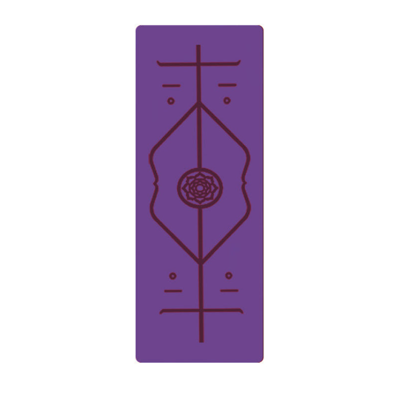 Non Slip TPE Yoga Mat Position Line Beginner - The General Ecommerce Store