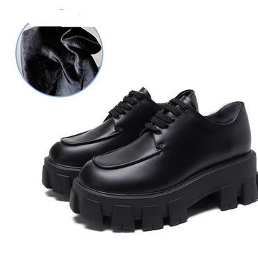 Sweet Cool Platform Shoes Autumn And Winter New Small Leather Shoes - The General Ecommerce Store