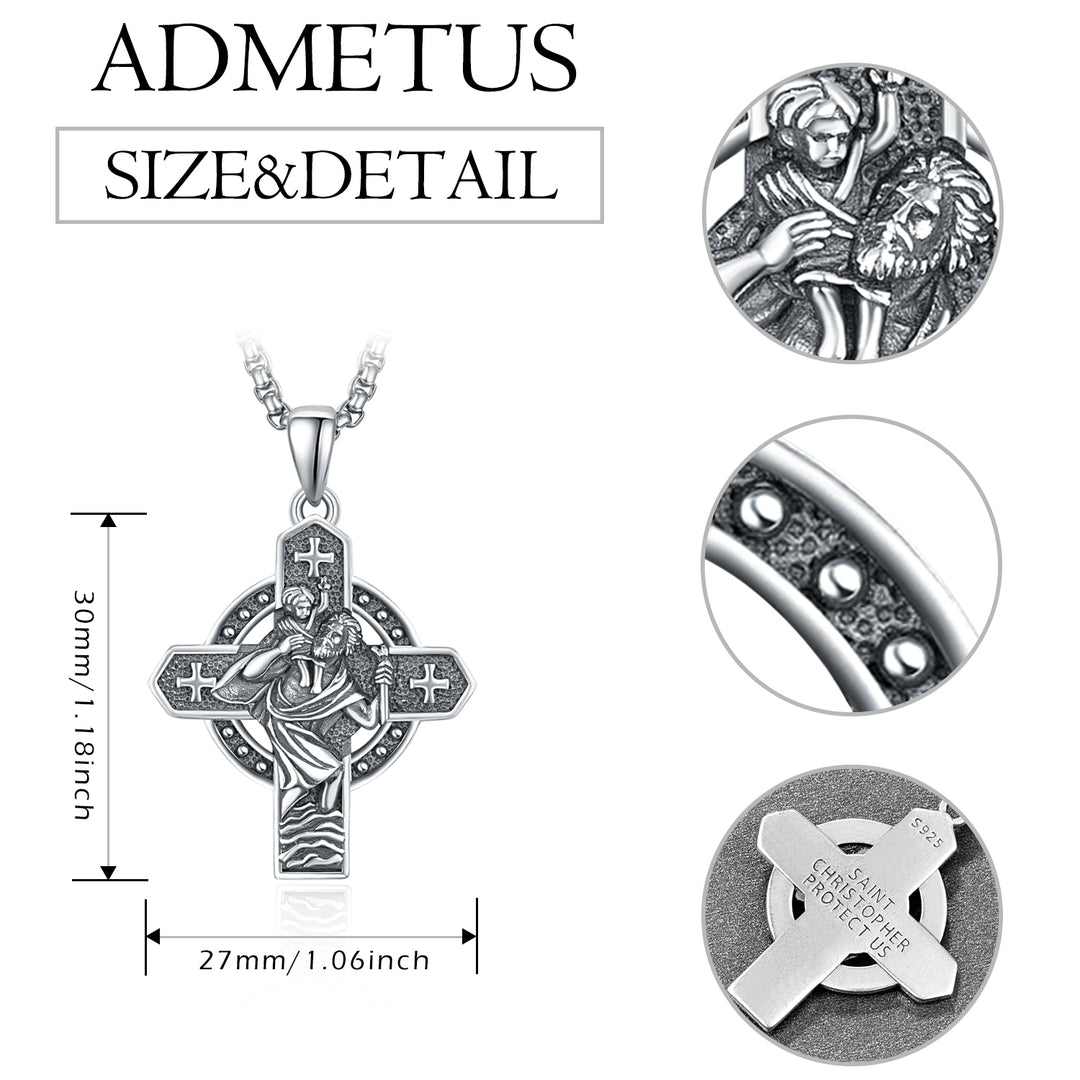 925 Silver St. Christopher Pendant - Protection for Life's Journeys