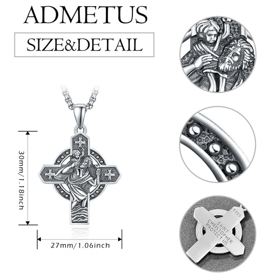 925 Silver St. Christopher Pendant - Protection for Life's Journeys