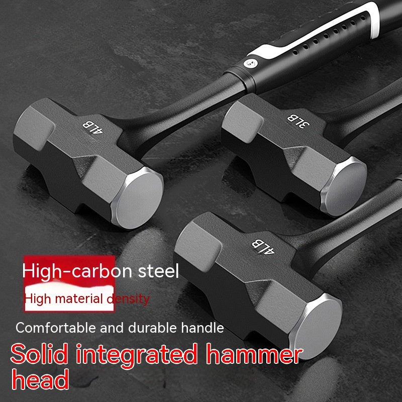 Octagonal Solid Integrated Wall Striking Large Iron Hammer