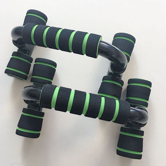 H I-shaped Push-up Stand Sponge Hand Grip ABS Fitness Chest Training Grip Bar Fitness Exercise Trainer - The General Ecommerce Store
