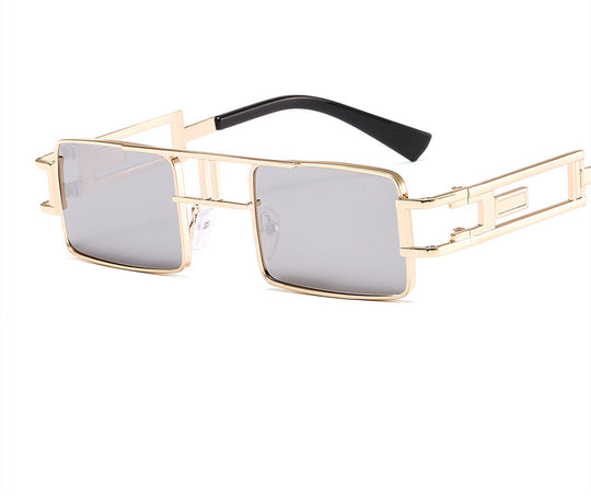 Rimless Rectangle Sunglasses Square Fashion Hip-hop Sunglasses Tide Ins Retro Street Beat Cut Edge Sunglasses