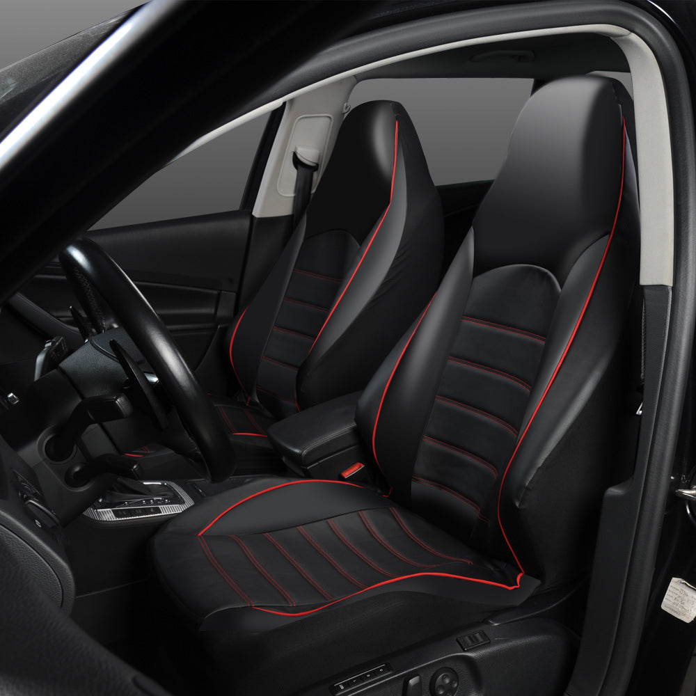 One-piece PU Leather Double Front Car Seat Cover