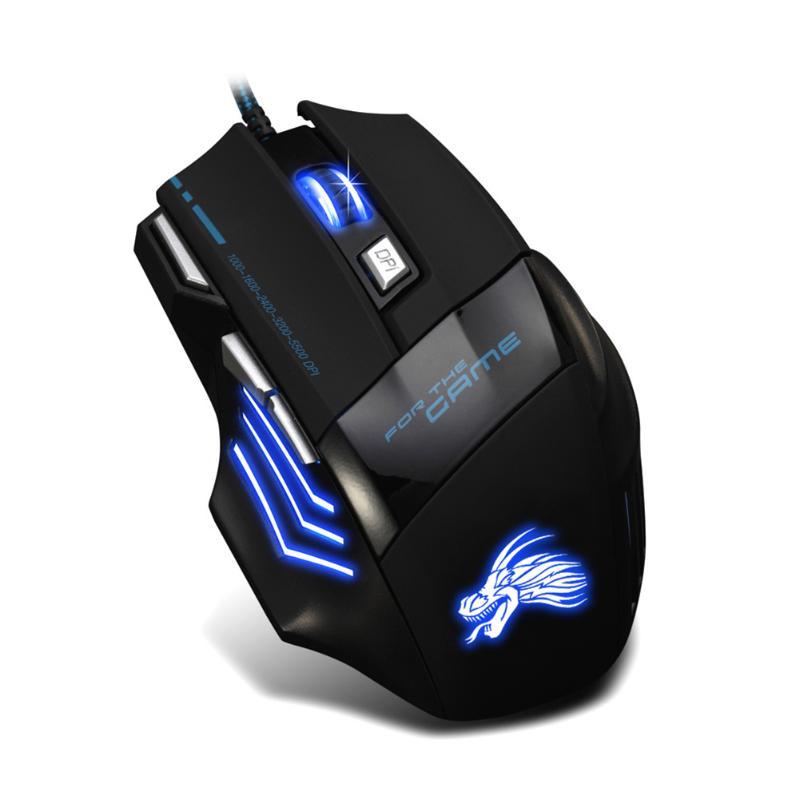 Professional Wired Gaming Mouse 5500DPI Adjustable 7 Buttons - The General Ecommerce Store