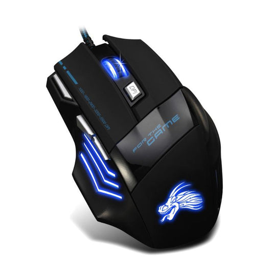 Professional Wired Gaming Mouse 5500DPI Adjustable 7 Buttons - The General Ecommerce Store
