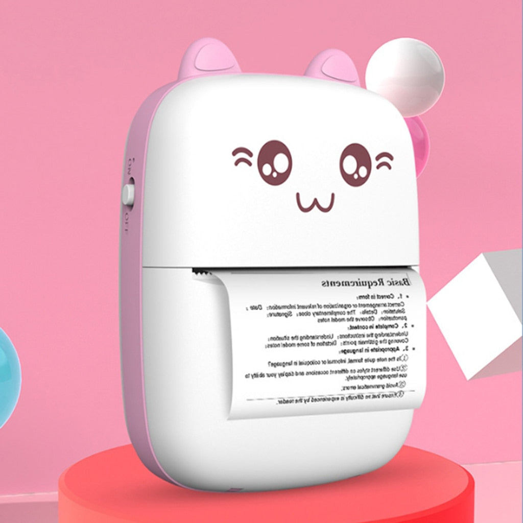Mini Printer Portable Mini Bluetooth WiFi New Wrong Printer Mobile Phone Photo Title Note Hot Print Pocket Student Error Label Printer - The General Ecommerce Store