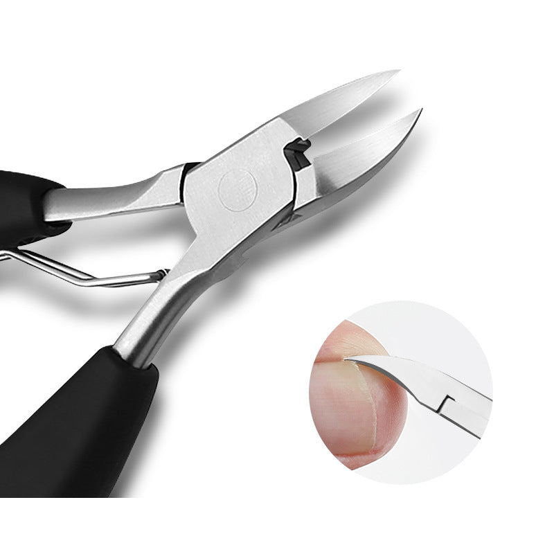 Double spring lancet clamp nail clipper