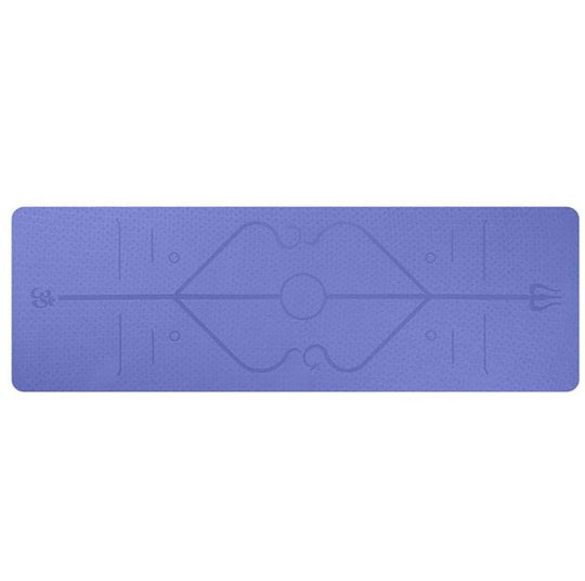 Non Slip TPE Yoga Mat Position Line Beginner - The General Ecommerce Store