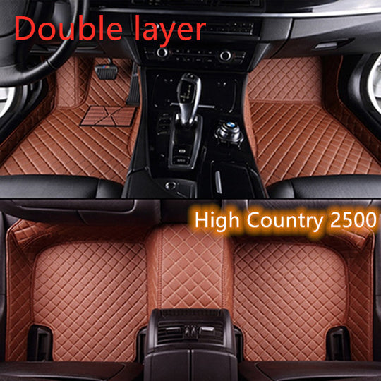 Fully Surrounded Car Leather Floor Mat Pad All Weather Protection