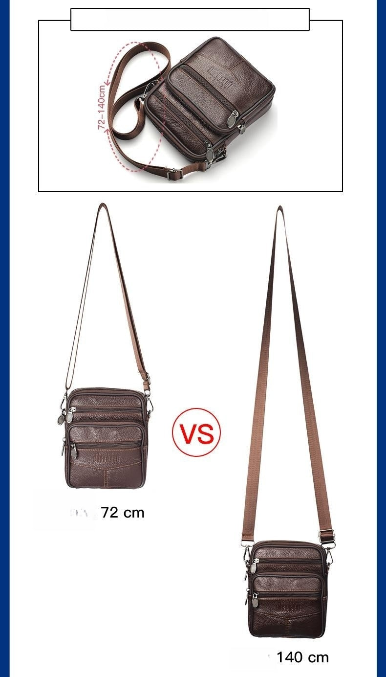 New Men's Waist Bag Multi-functional Shoulder Messenger Bag Can Wear Mobile Phone Belt Pouch