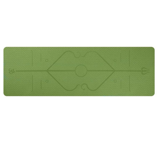 Non Slip TPE Yoga Mat Position Line Beginner - The General Ecommerce Store
